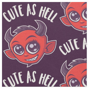 Cute as Hell Devil Stof