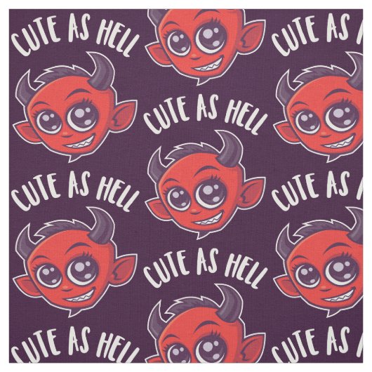 Cute as Hell Devil Stof (Swatch)