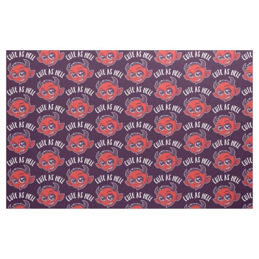 Cute as Hell Devil Stof (Fat Quarter)