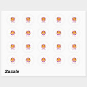 Cute as Hell Fox Ronde Sticker (Vel)