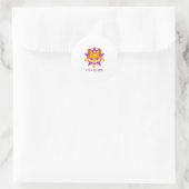 Cute as Hell Fox Ronde Sticker (Tas)
