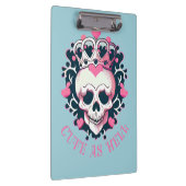 Cute as Hell Schädel mit Krone Klembord (Rechts)