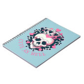 Cute as Hell Schädel mit Krone Notitieboek (Linkerzijde)