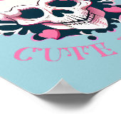 Cute as Hell Schädel mit Krone Poster (Hoek)