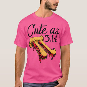 Cute As Pi Pizza Grappige Wiskunde Verjaardag Pi P T-shirt