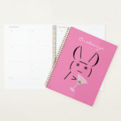 Cute Ascii bunny holding martini Thunder_Cove Planner (Display)