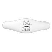 Cute ASCII Cat Drawer Pull Keramische Ladegreep (Voorkant)