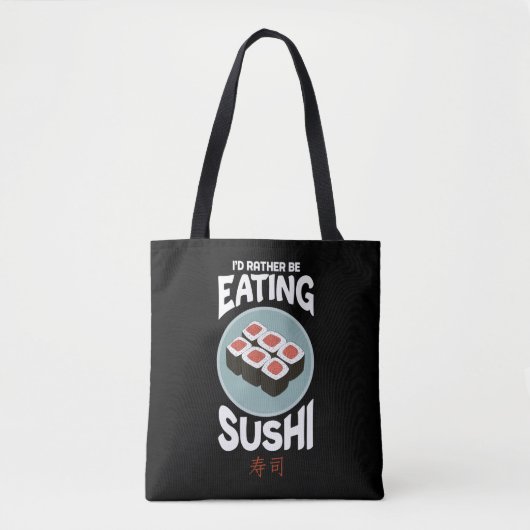 Cute Asian Food Kawaii Sushi Rice Fish Lover Tote Bag (Voorkant)