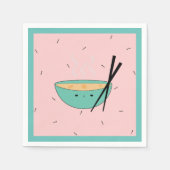Cute asian ramen soep paper luiers servet (Voorkant)