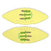 Cute asparaging vegetable trio cartoon american football (Panelen)