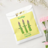 Cute asparaging vegetable trio cartoon bedankzakje (Gezegeld)