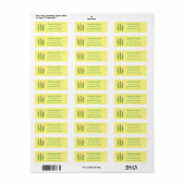 Cute asparaging vegetable trio cartoon etiket (Full Sheet)