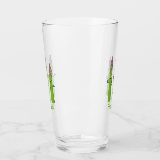 Cute asparaging vegetable trio cartoon glas (Links)