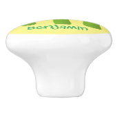 Cute asparaging vegetable trio cartoon keramische knop (Zijkant)