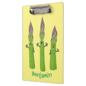 Cute asparaging vegetable trio cartoon klembord (Links)