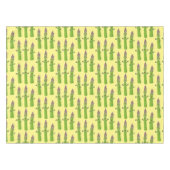 Cute asparaging vegetable trio cartoon tafelkleed (Voorkant (Horizontaal))