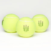 Cute asparaging vegetable trio cartoon tennisballen (Multi)