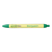 Cute asparaging vegetable trio cartoon zwarte inkt pen (Voorkant)