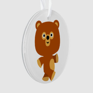 Cute Assertive Cartoon Beer Acrylornament Ornament