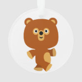 Cute Assertive Cartoon Beer Acrylornament Ornament (achterkant)