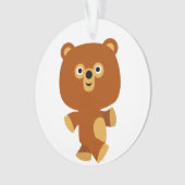 Cute Assertive Cartoon Beer Acrylornament Ornament (voorkant)