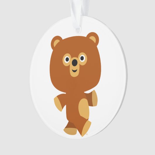 Cute Assertive Cartoon Beer Acrylornament Ornament (voorkant)