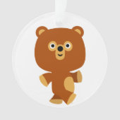 Cute Assertive Cartoon Beer Acrylornament Ornament (voorkant)