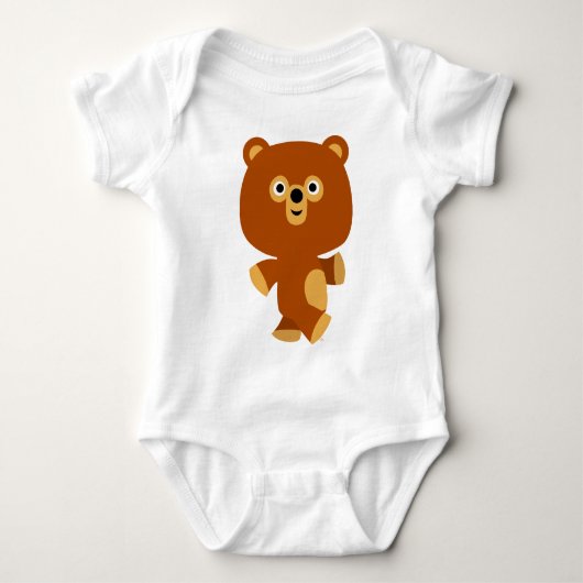 Cute Assertive Cartoon Beer Baby Romper (Voorkant)