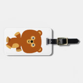 Cute Assertive Cartoon Beer Bagagelabel (Voorkant horizontaal)