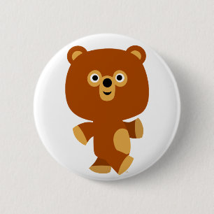 Cute Assertive Cartoon Beer Button Badge