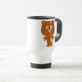 Cute Assertive Cartoon Beer Commuter Mok (Voorkant rechts)