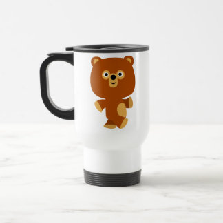 Cute Assertive Cartoon Beer Commuter Mok