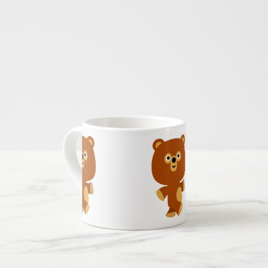 Cute Assertive Cartoon Beer Espresso Mok (Links)