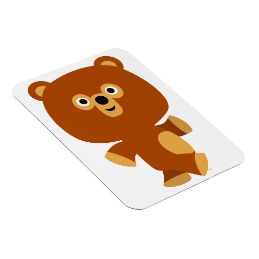 Cute Assertive Cartoon Beer Flexible Magnet Magneet (Rechterzijde)