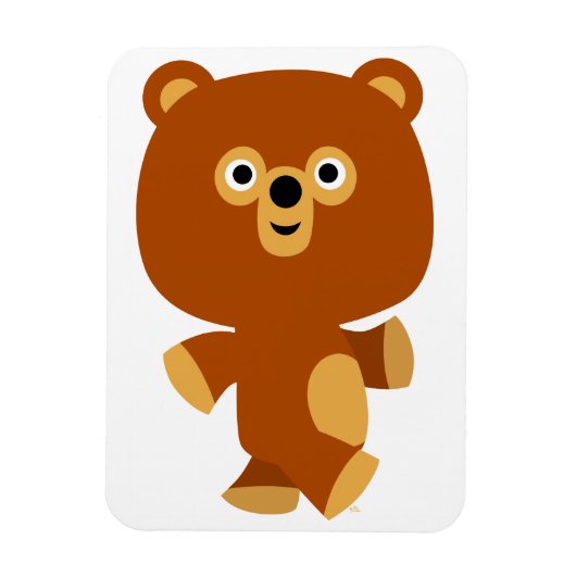 Cute Assertive Cartoon Beer Flexible Magnet Magneet (Verticaal)