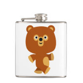 Cute Assertive Cartoon Beer Hip Flask Heupfles (Voorkant)