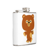 Cute Assertive Cartoon Beer Hip Flask Heupfles (Rechts)