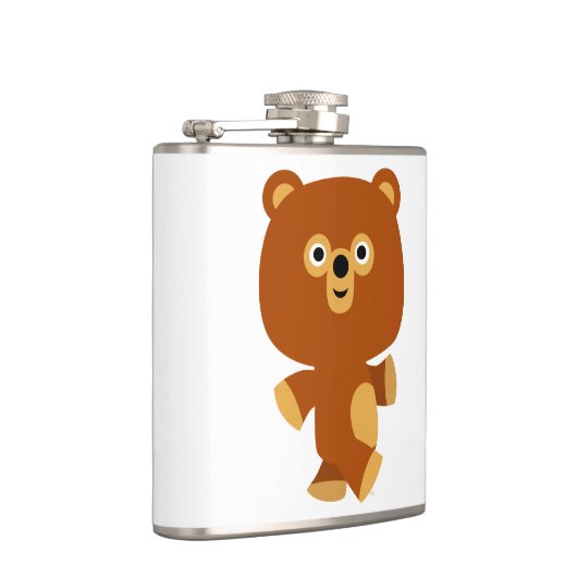 Cute Assertive Cartoon Beer Hip Flask Heupfles (Rechts)