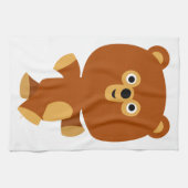 Cute Assertive Cartoon Beer Kitchen Towel Theedoek (Horizontaal)