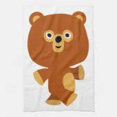 Cute Assertive Cartoon Beer Kitchen Towel Theedoek (Verticaal)