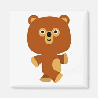 Cute Assertive Cartoon Beer Magnet