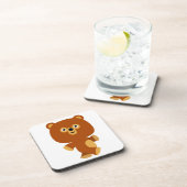Cute Assertive Cartoon Beer Onderzetters set (Rechterzijde)