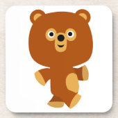 Cute Assertive Cartoon Beer Onderzetters set (Voorkant)