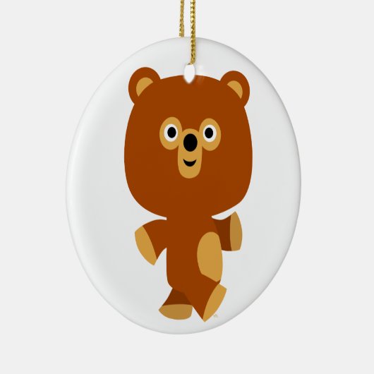 Cute Assertive Cartoon Beer Ornament (Rechts)