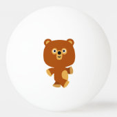 Cute Assertive Cartoon Beer Ping Pong Ball (Voorkant)