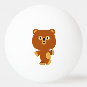 Cute Assertive Cartoon Beer Ping Pong Ball