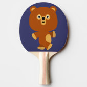 Cute Assertive Cartoon Beer Ping Pong Paddle Tafeltennisbatje (Achterkant)