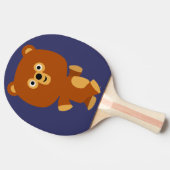 Cute Assertive Cartoon Beer Ping Pong Paddle Tafeltennisbatje (Zijkant)
