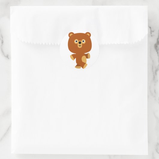 Cute Assertive Cartoon Beer Sticker (Tas)