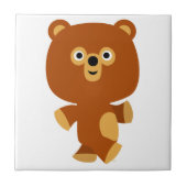 Cute Assertive Cartoon Beer Tile Tegeltje (Voorkant)